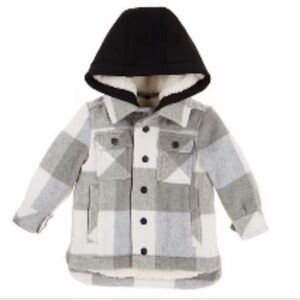 Urban Republic Midweight Grey & White Buff Checked Jacket